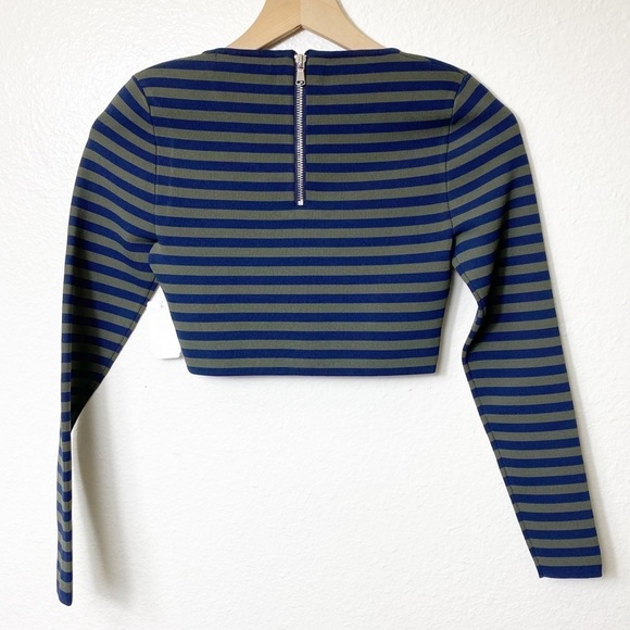 Good American The Line Up Long Sleeve Blue… - Picture 4 of 7